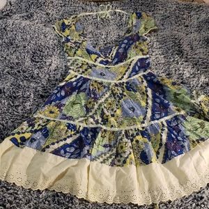 Free People flower dress with lace detailing